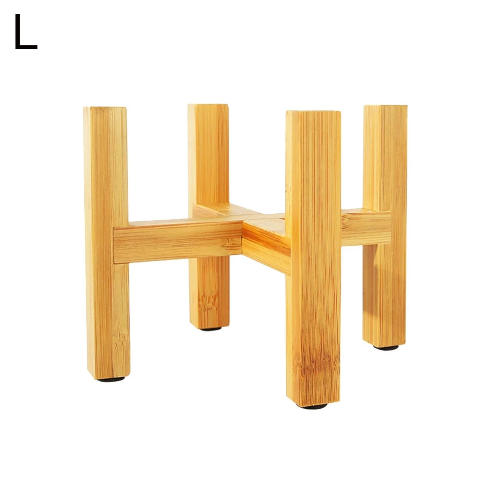 Porte Plante En Bois Sur Pied